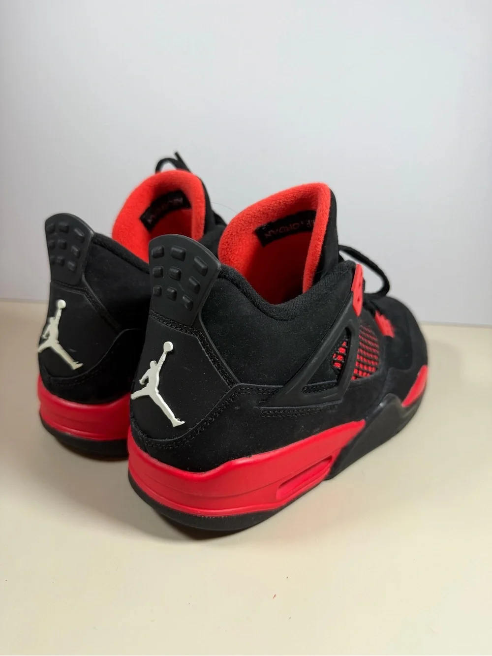 Jordan Men’s Black and Red Retro Basketball Sneakers